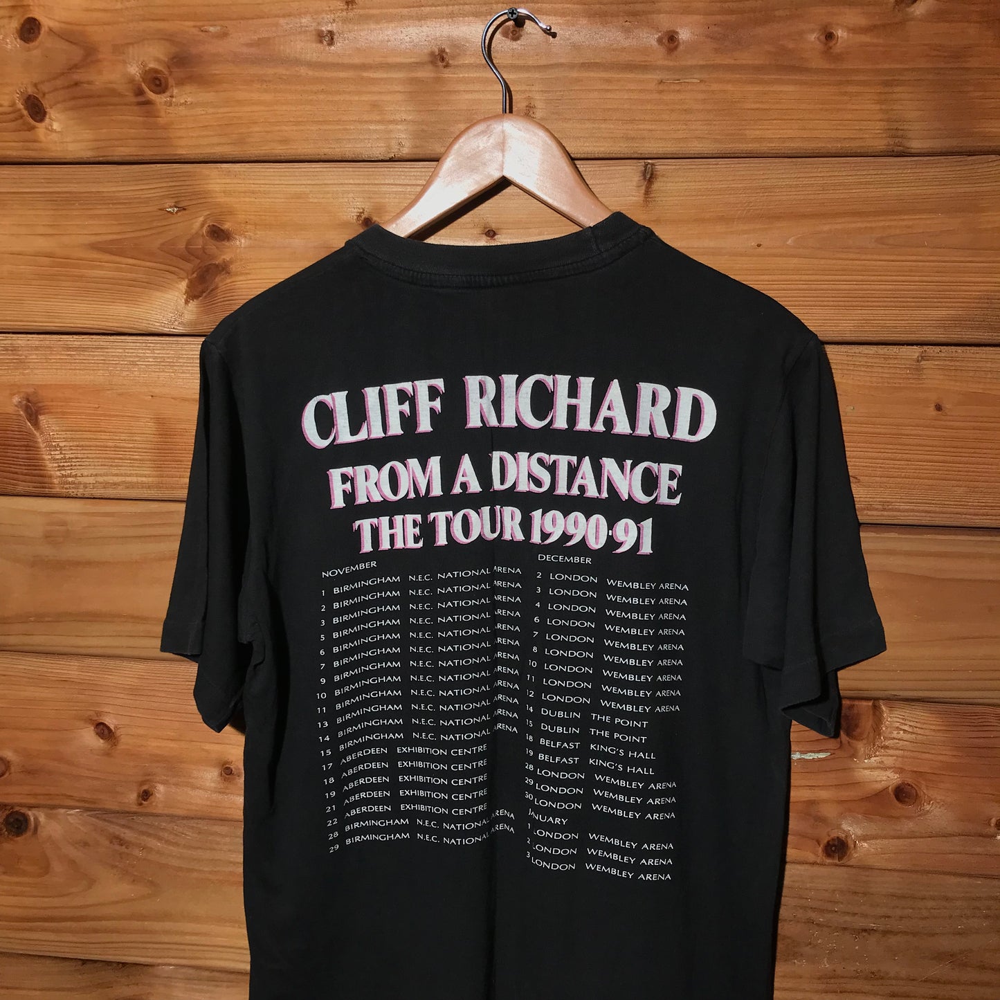 1990 Cliff Richard From a Distance tour t shirt