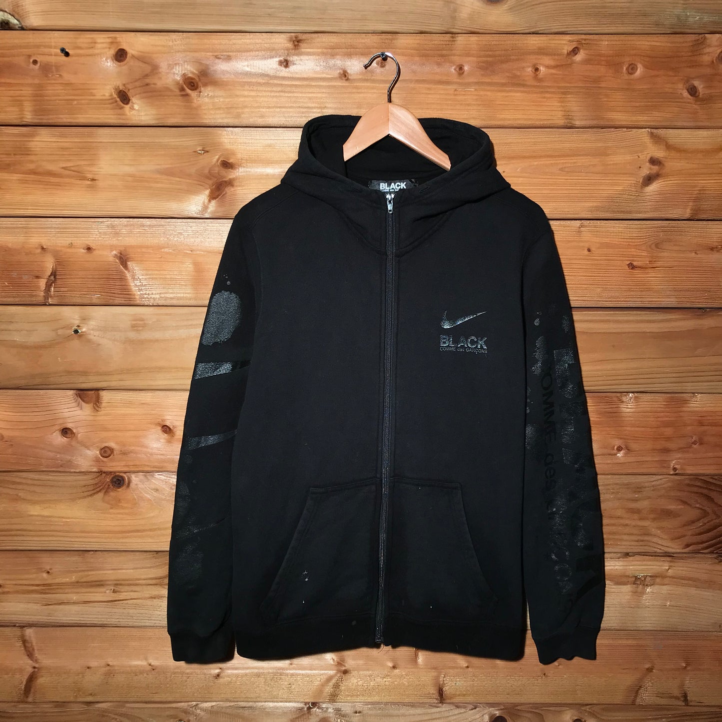 Nike x Comme Des Garçons Black zip up hoodie