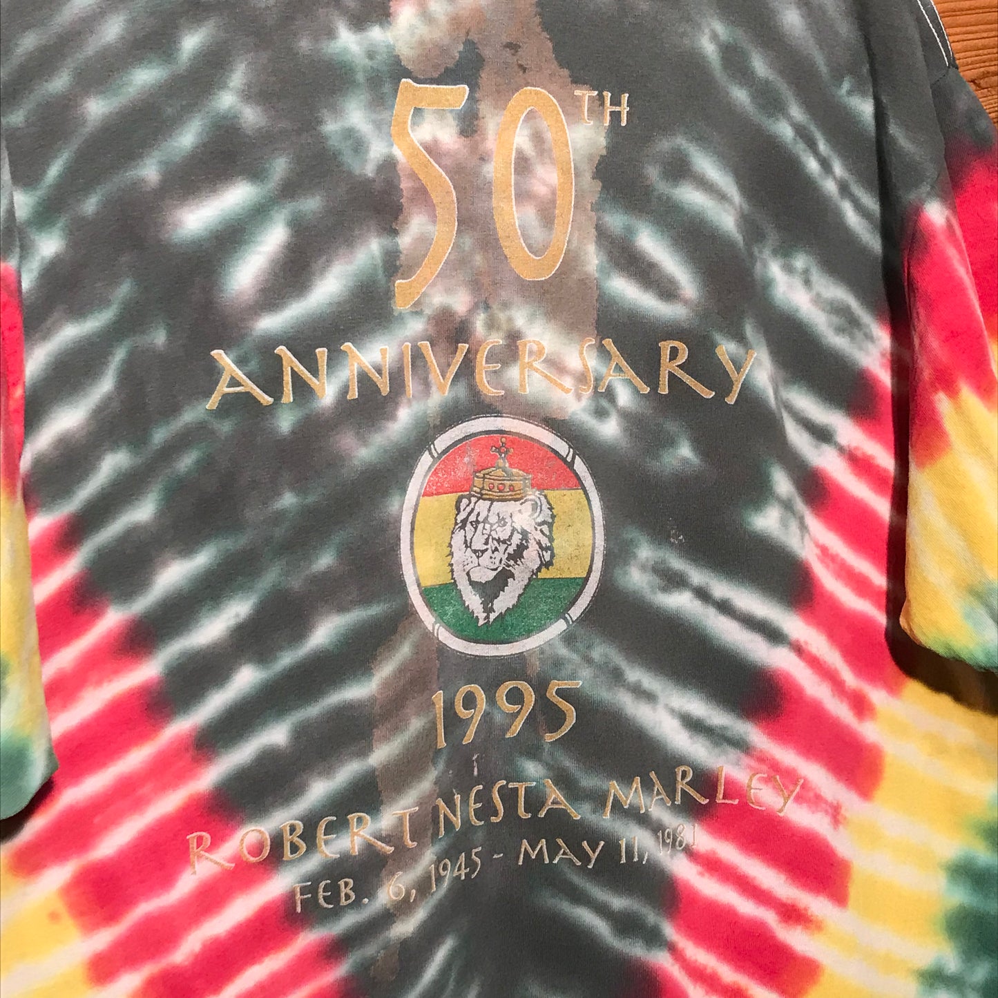 1995 Bob Marley 50th Anniversary t shirt