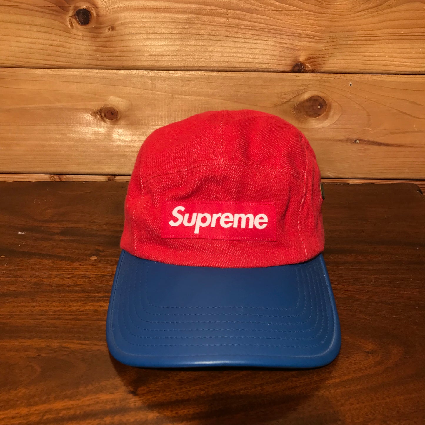 Supreme Two Tone Denim camp cap