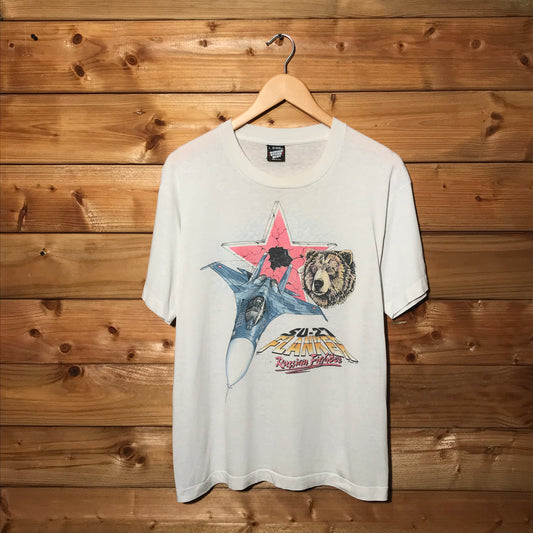 1992 SU-27 Flanker Russian Fighter Jet t shirt