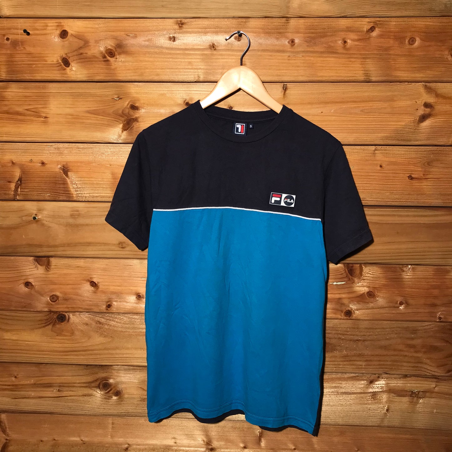 Fila Two Tone Split t shirt