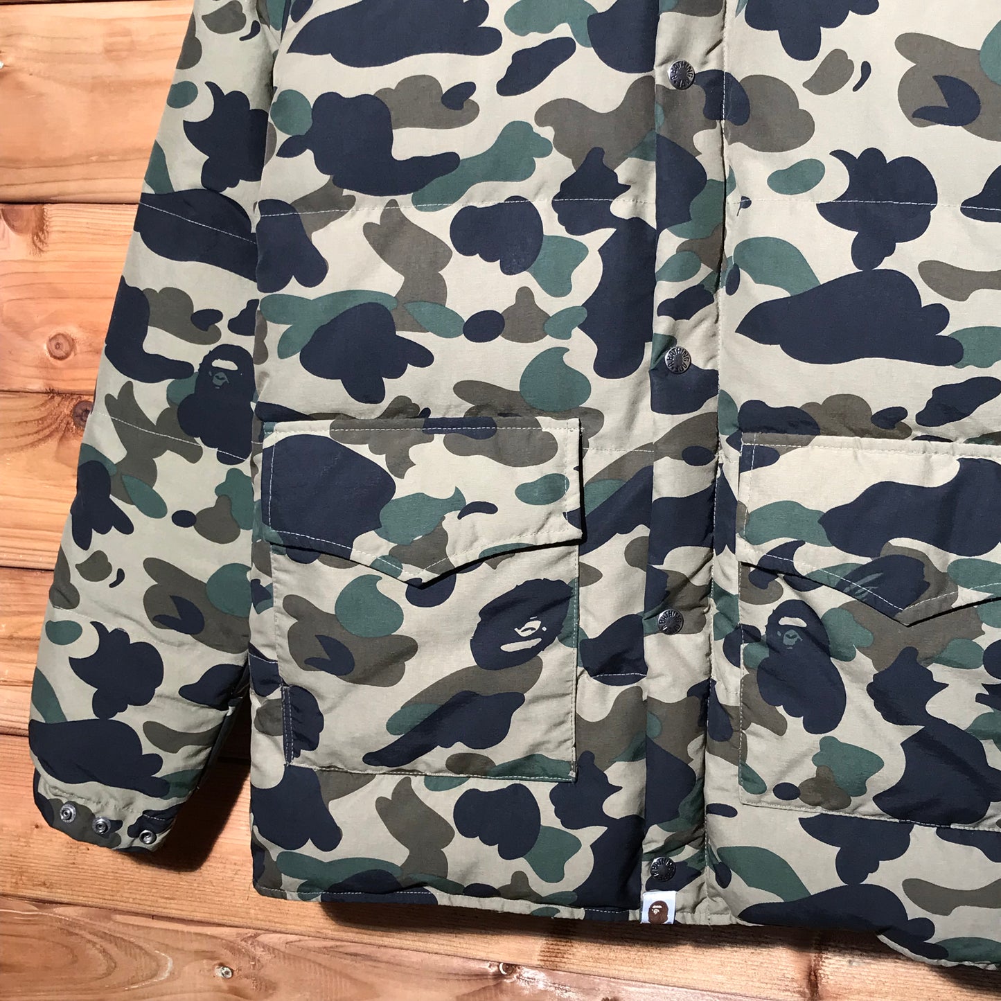 Bape, A Bathing Ape Camo Puffer jacket