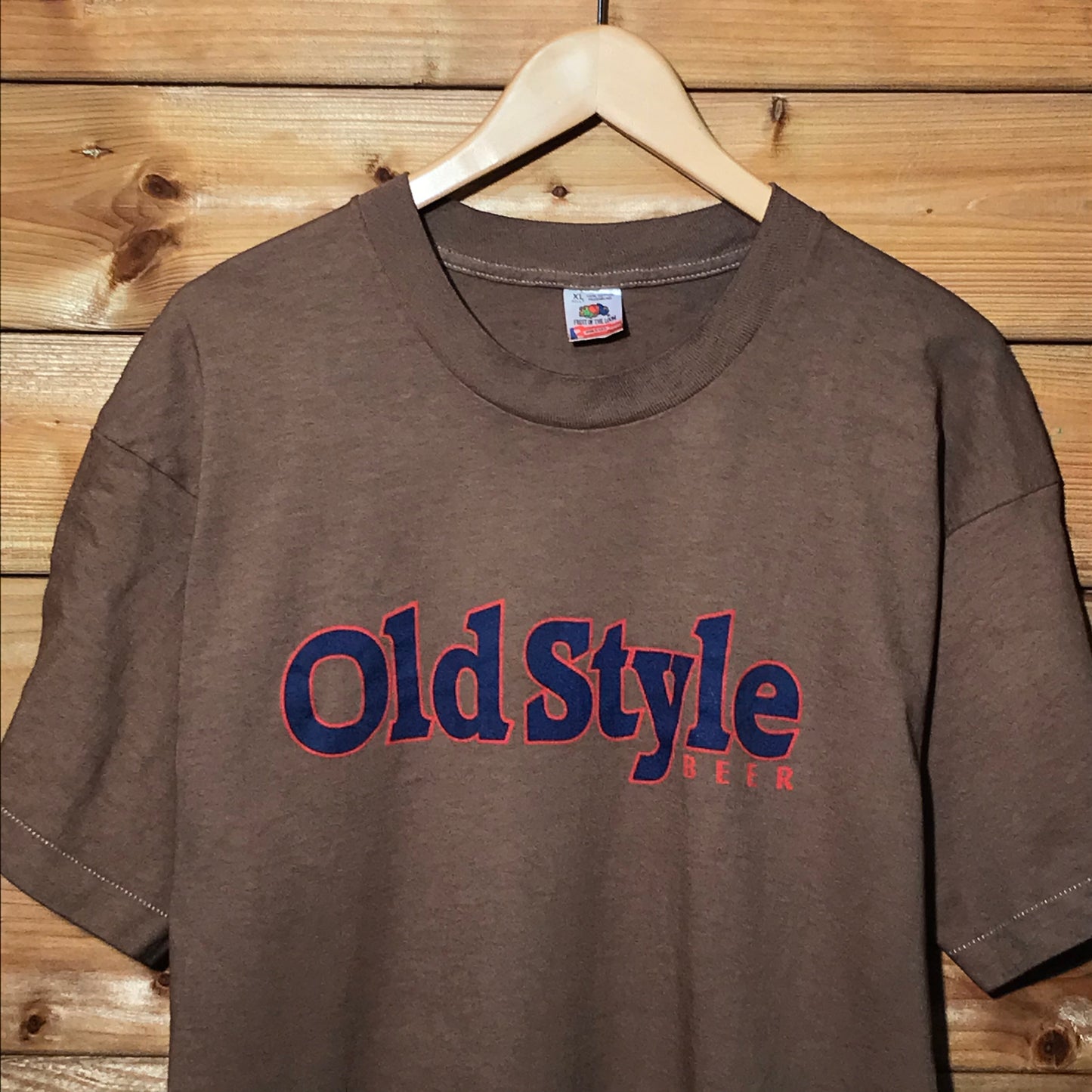 90s Old Style Beer Centre Spellout Promo t shirt