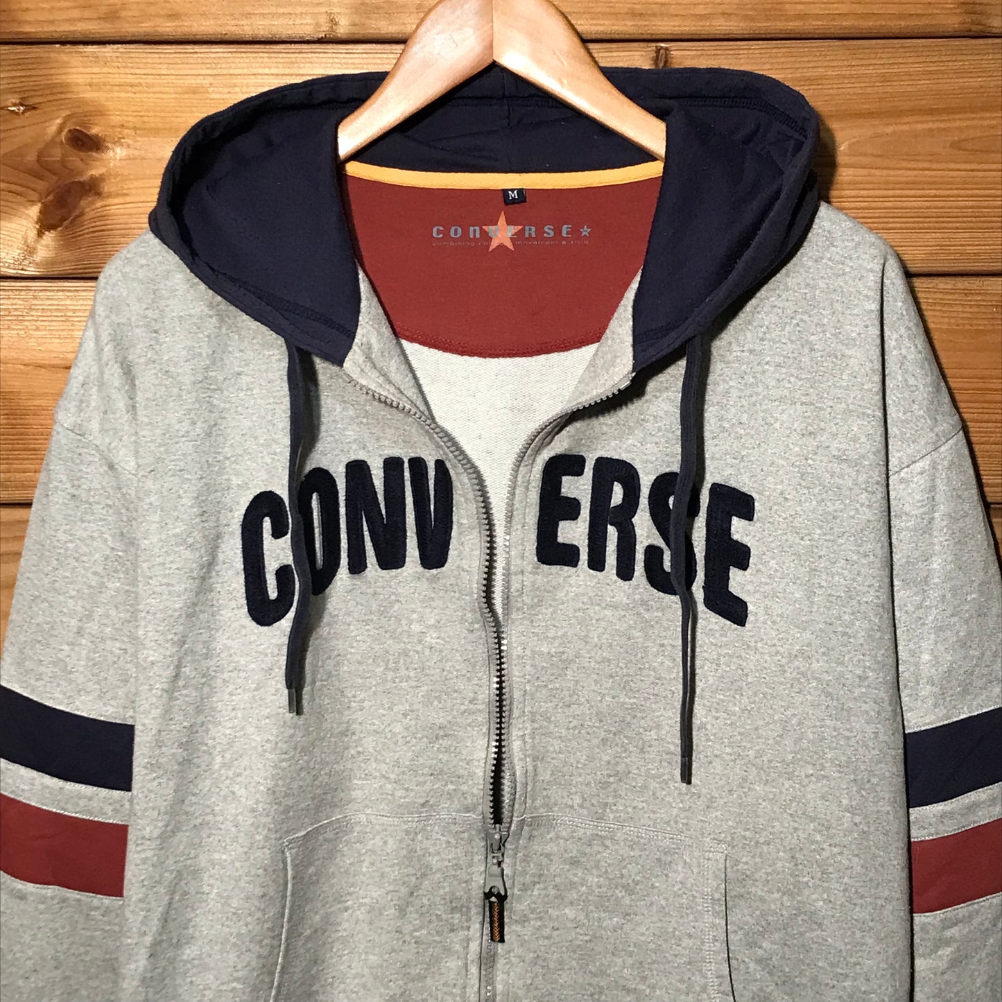 Converse Spellout zip up hoodie