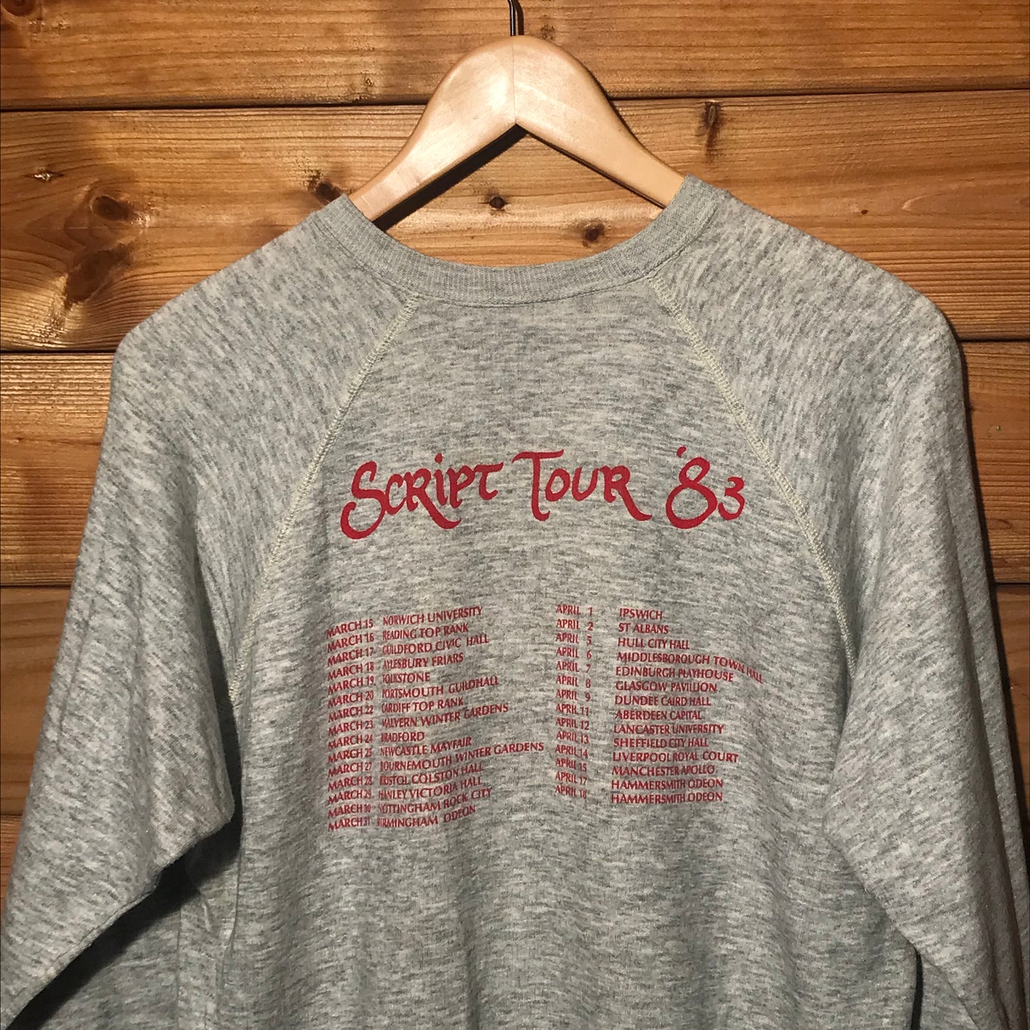 1983 Marillion Script for a Jesters Tear sweatshirt