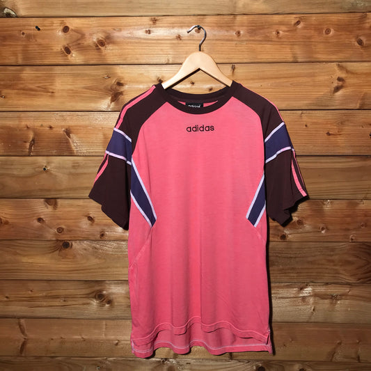 Adidas Spellout Striped t shirt