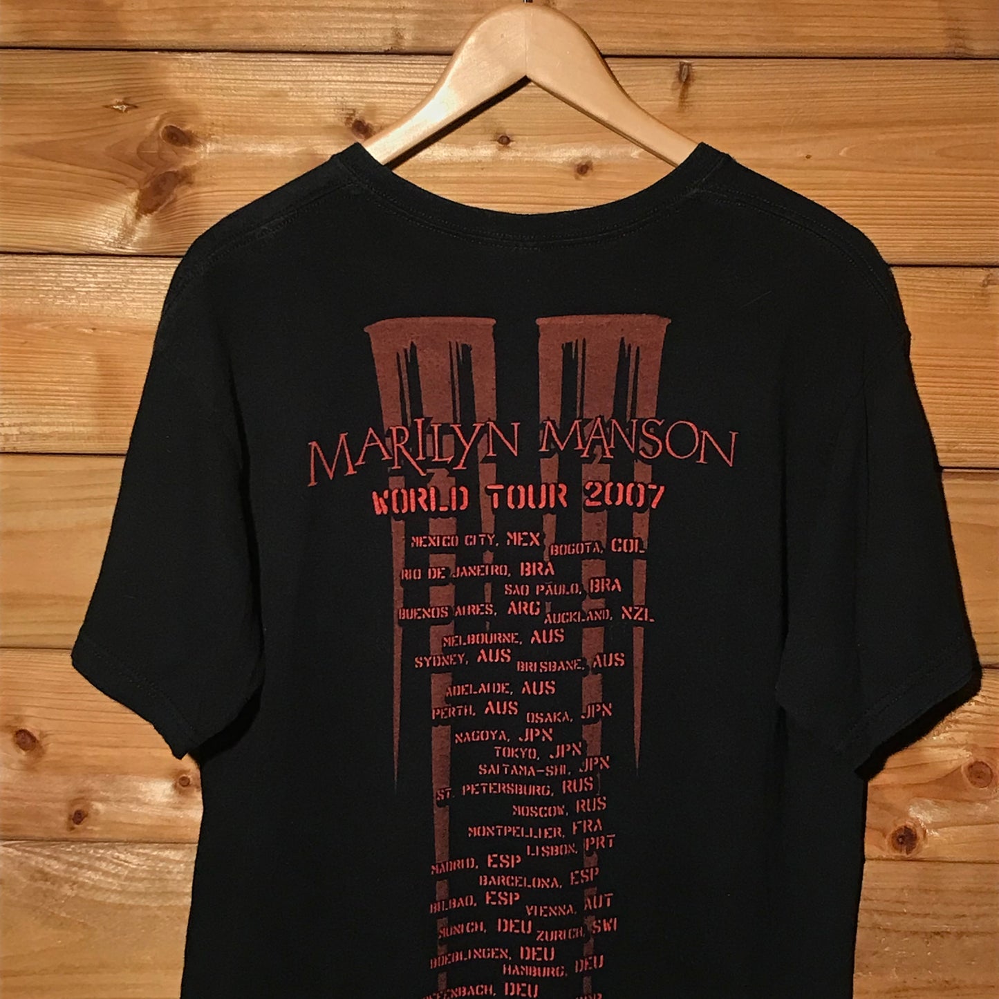 2007 Marilyn Manson World Tour t shirt