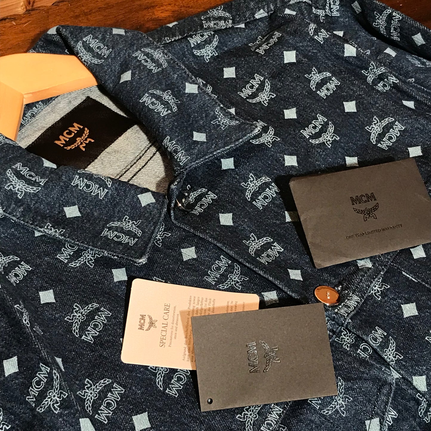 MCM Worldwide Monogram denim jacket