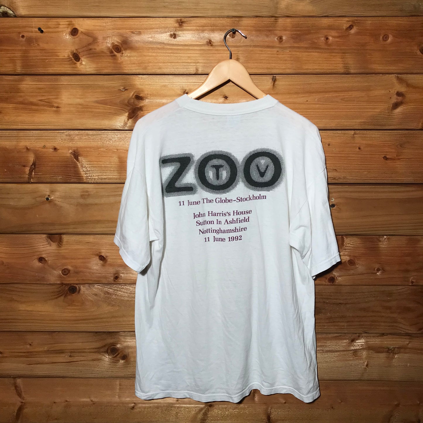 1992 MTV U2 Zoo TV event t shirt