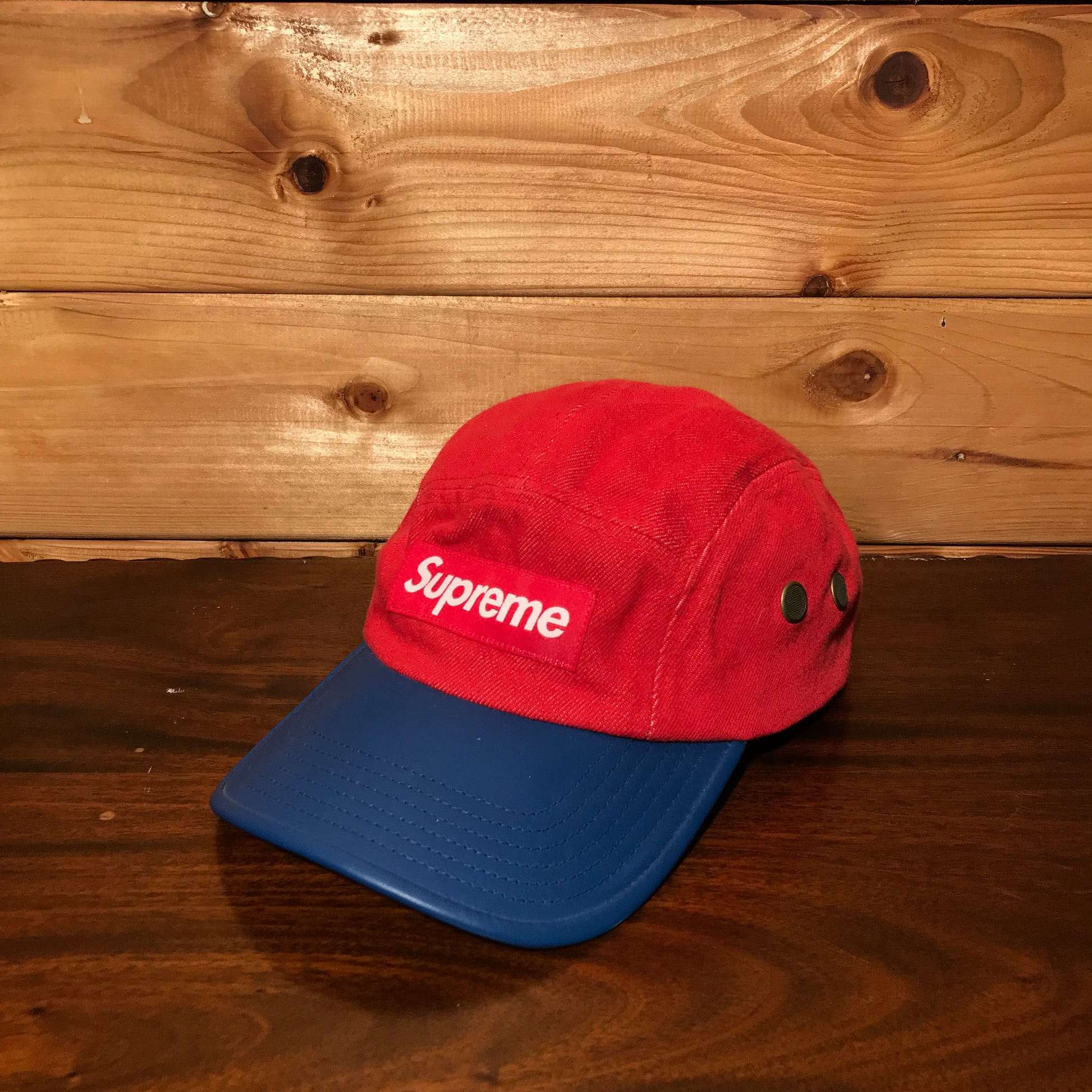 Supreme Two Tone Denim camp cap HeresWear