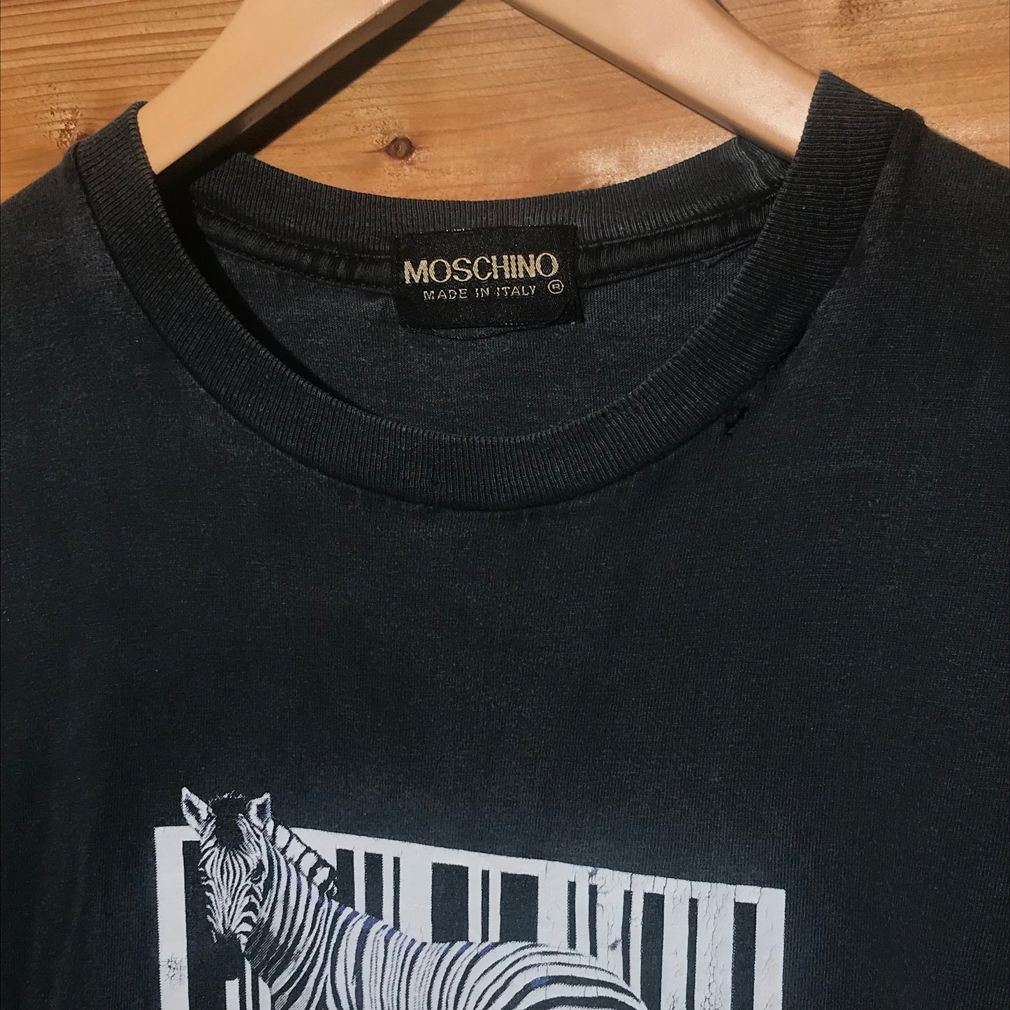 Moschino Barcode Zebra t shirt