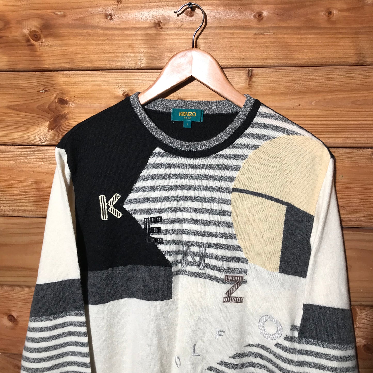 90s Kenzo Golf Abstract Spellout Logo sweatshirt