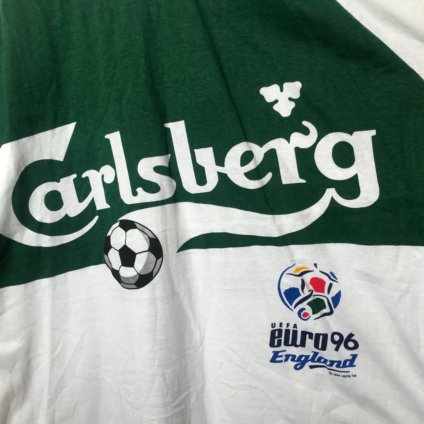 1996 Carlsberg Euros England Football t shirt