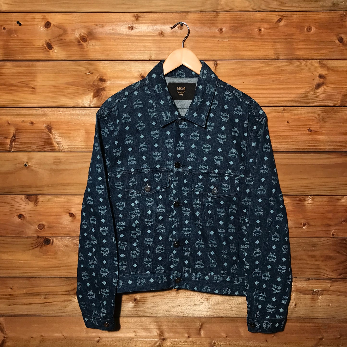 MCM Worldwide Monogram denim jacket