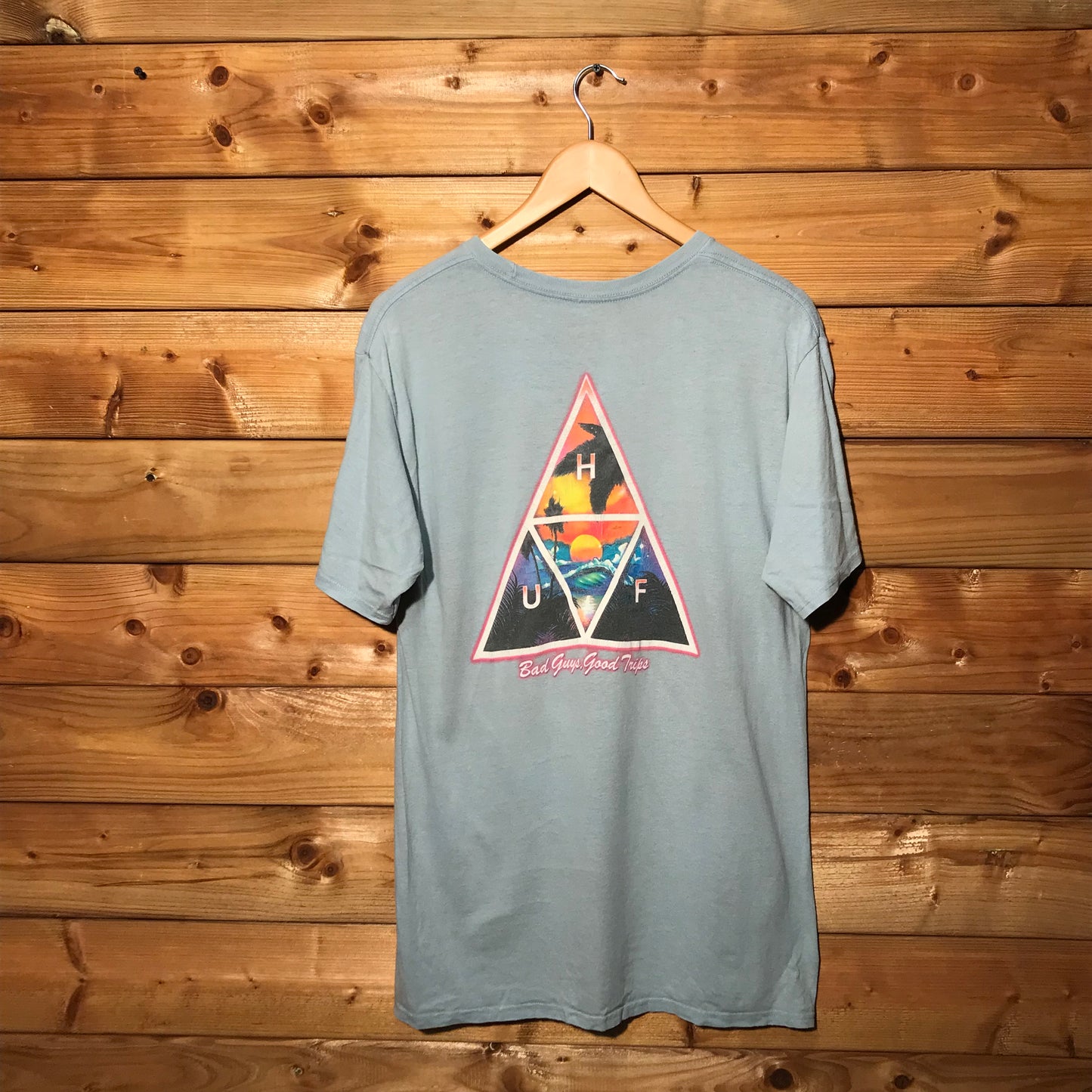 HUF Bad Guys Good Trips Prism t shirt