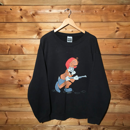 1993 Looney Tunes Elmer Fudd Bugs Bunny Hunting sweatshirt