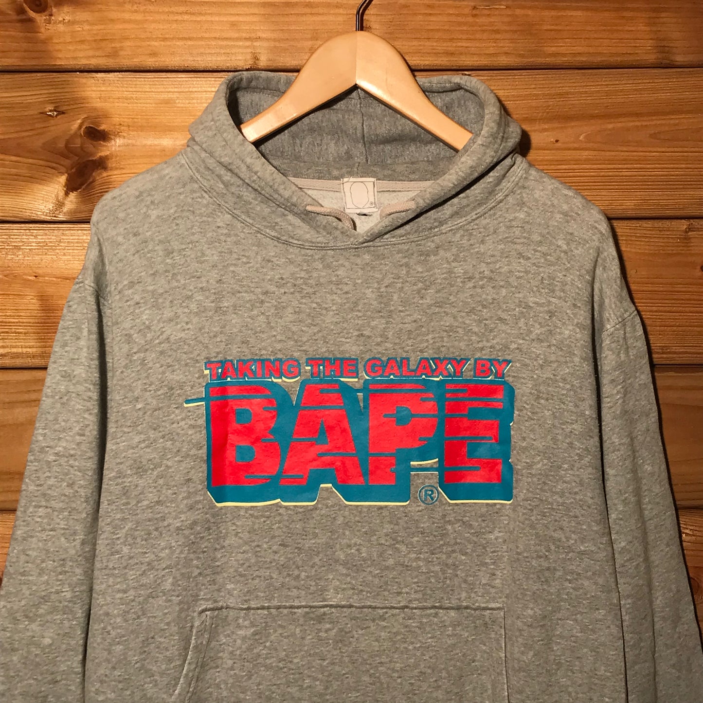 Bape happy new year deals spell out hoodie grey