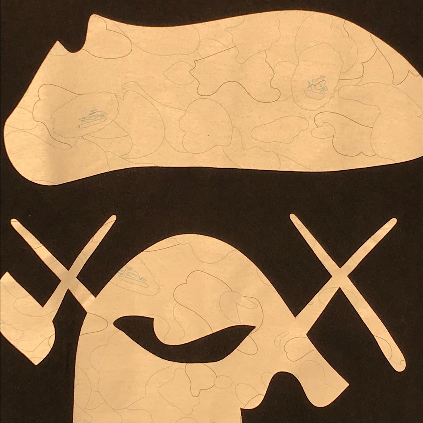 Bape, A Bathing Ape x Kaws t shirt