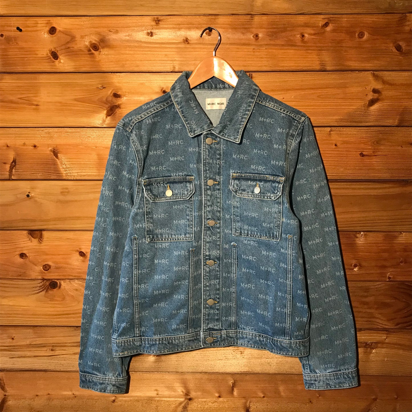 M+RC Noir Hate Monogram denim jacket