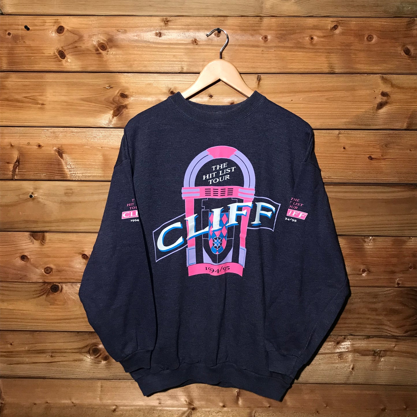 1994 Cliff Richard The Hit List tour sweatshirt