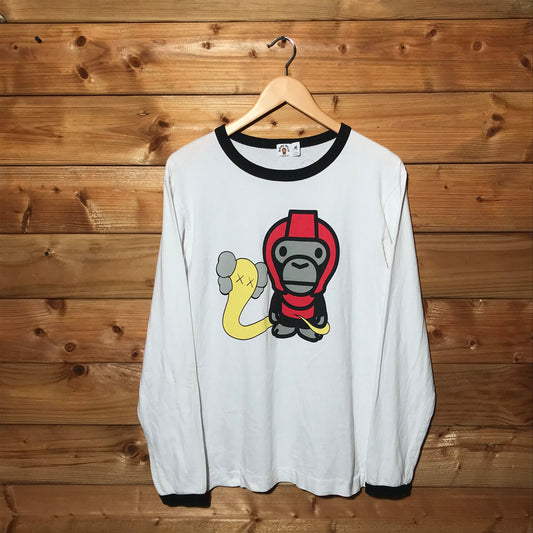 Baby Milo, A Bathing Ape x Kaws Soldier long sleeve t shirt