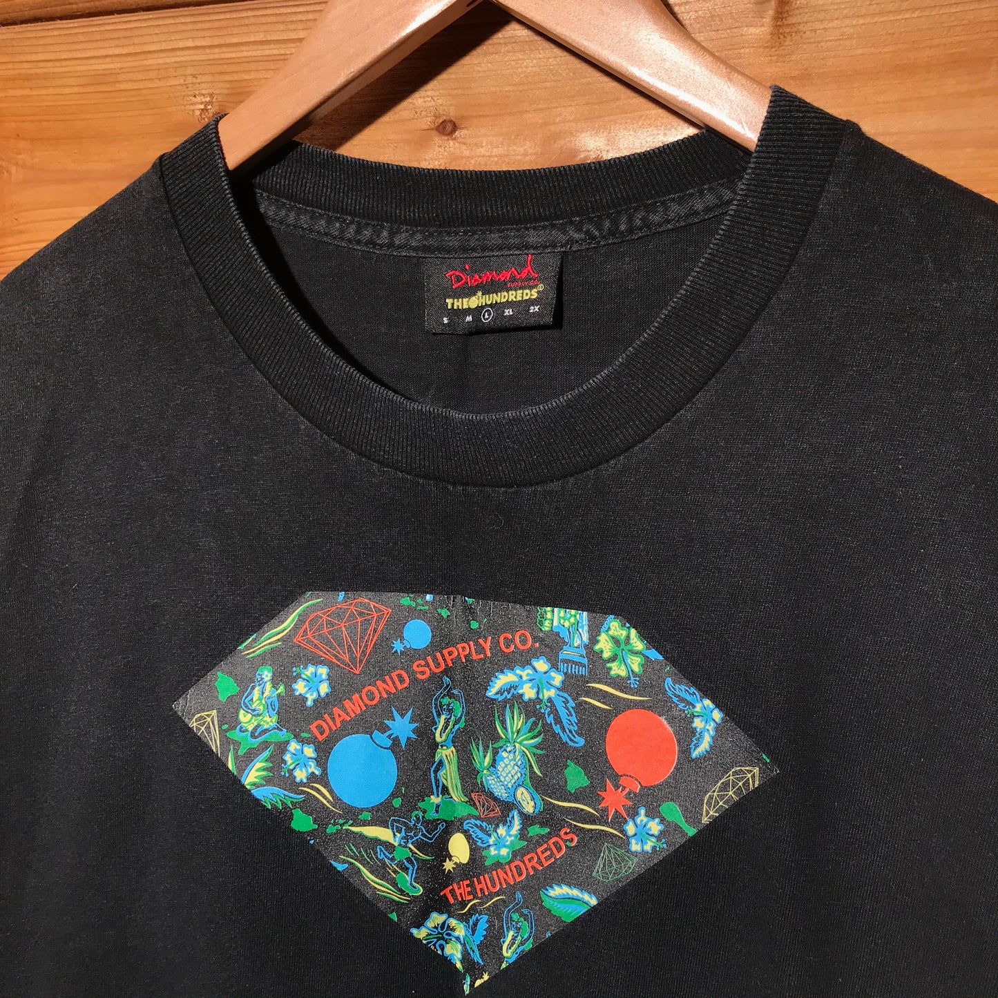 Diamond Supply Co x The Hundreds t shirt