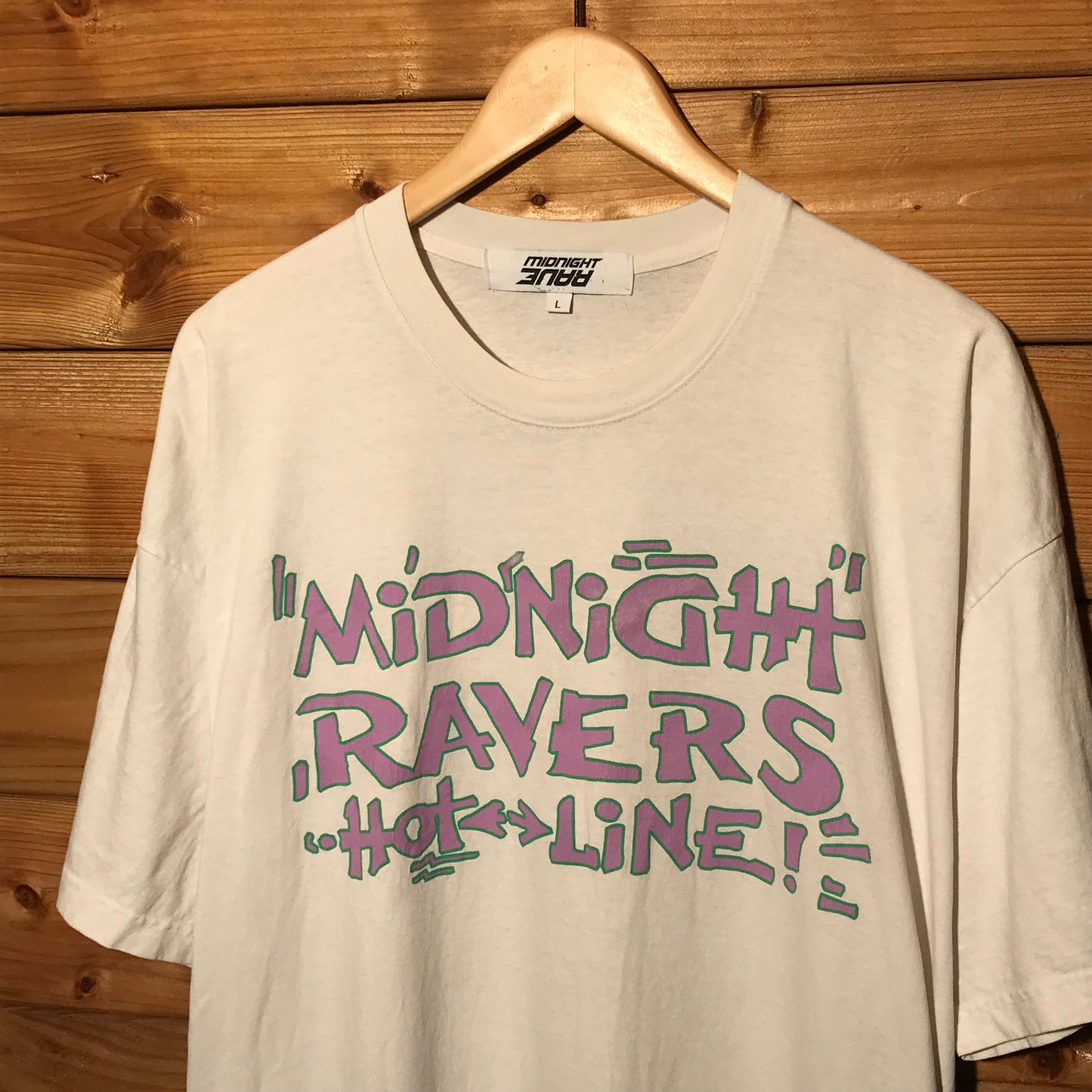 AWGE x Midnight Studios Ravers Hotline t shirt