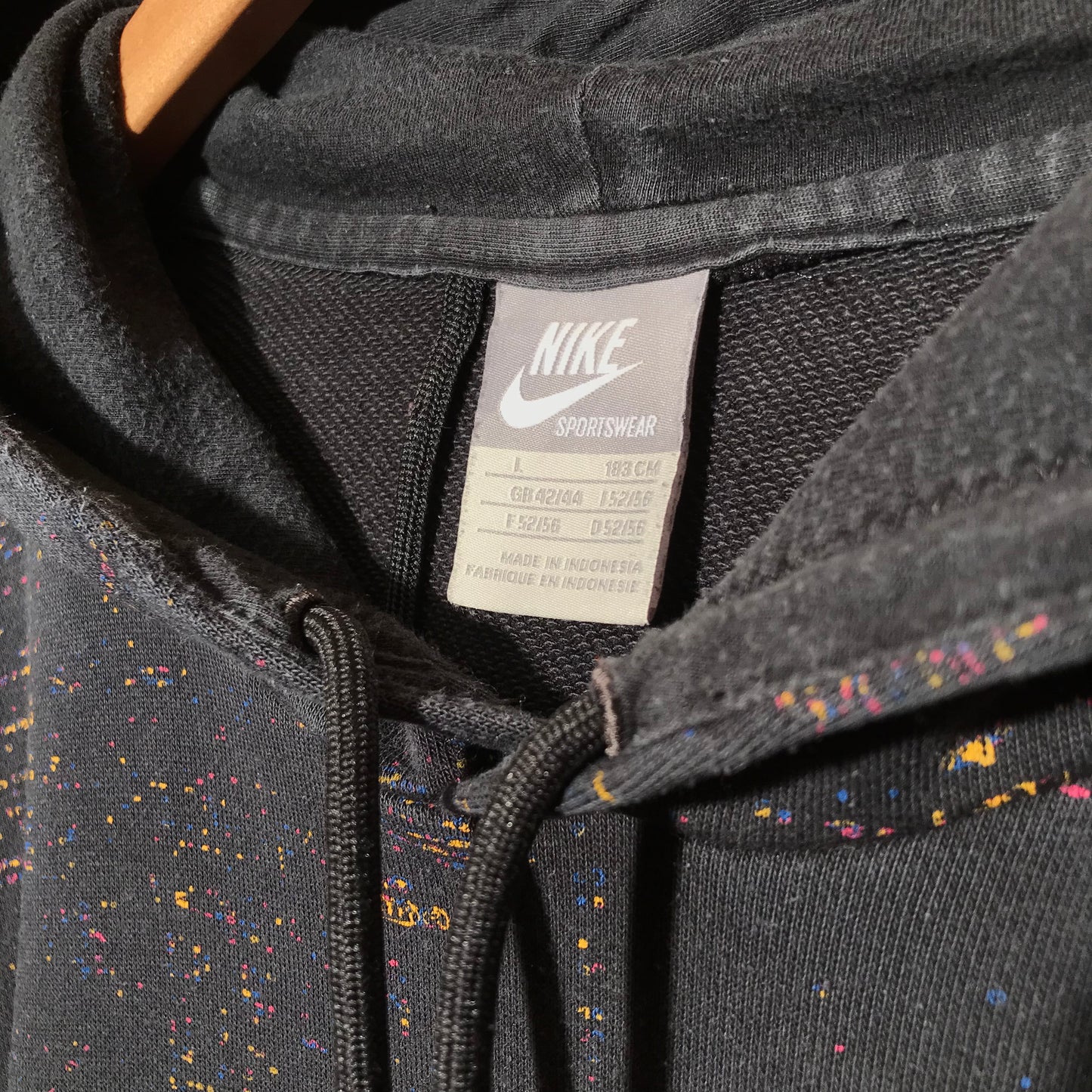 Nike Swoosh and Spellout Digi Camo hoodie