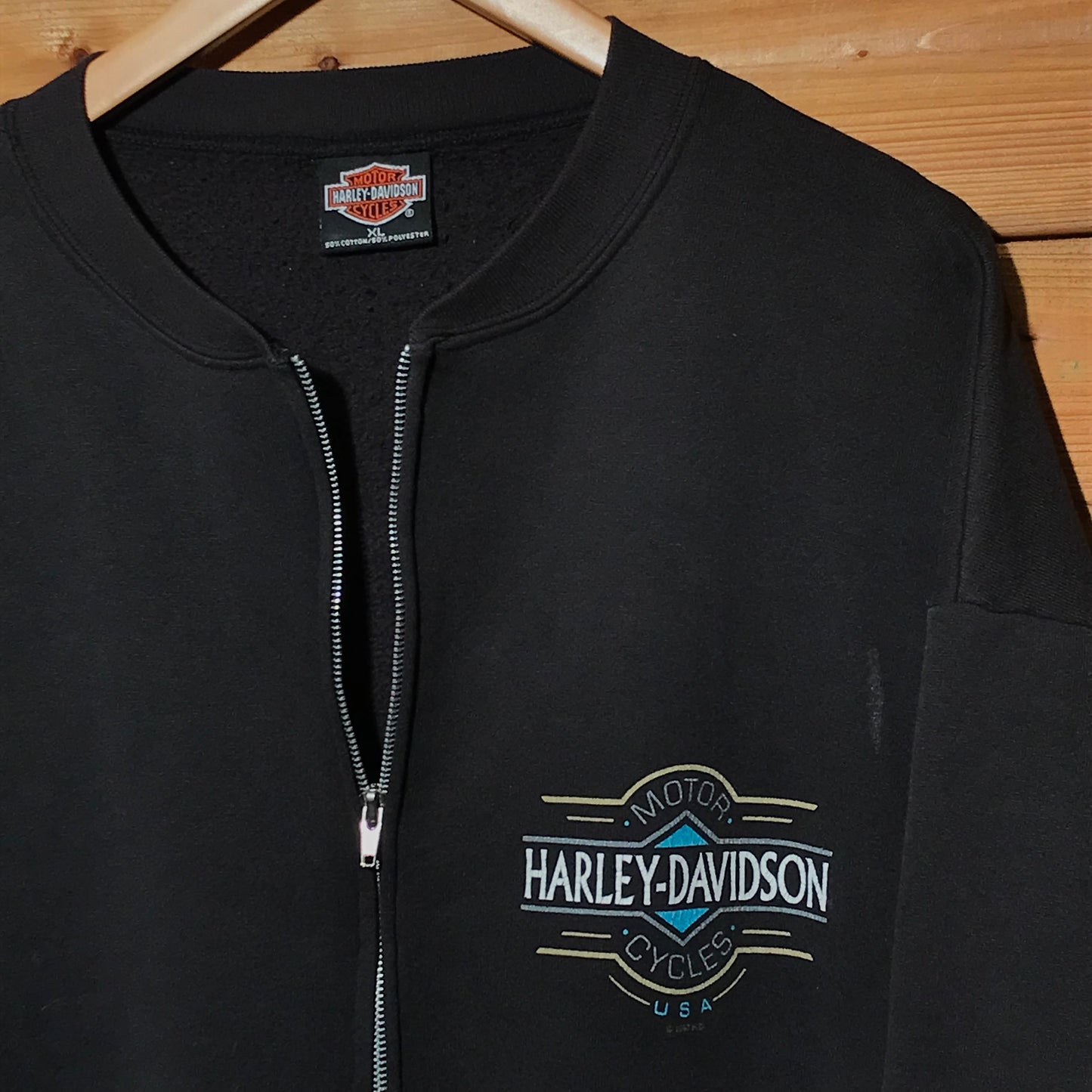 1997 Harley Davidson Jims On The Beach zip up sweatshirt