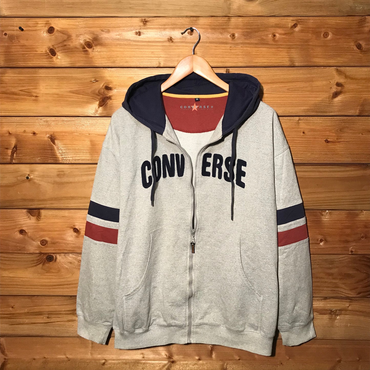 Converse Spellout zip up hoodie