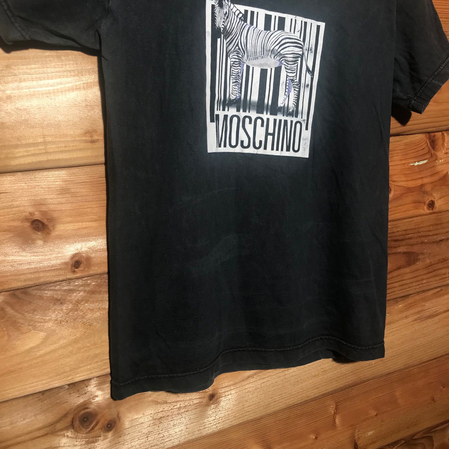 Moschino Barcode Zebra t shirt