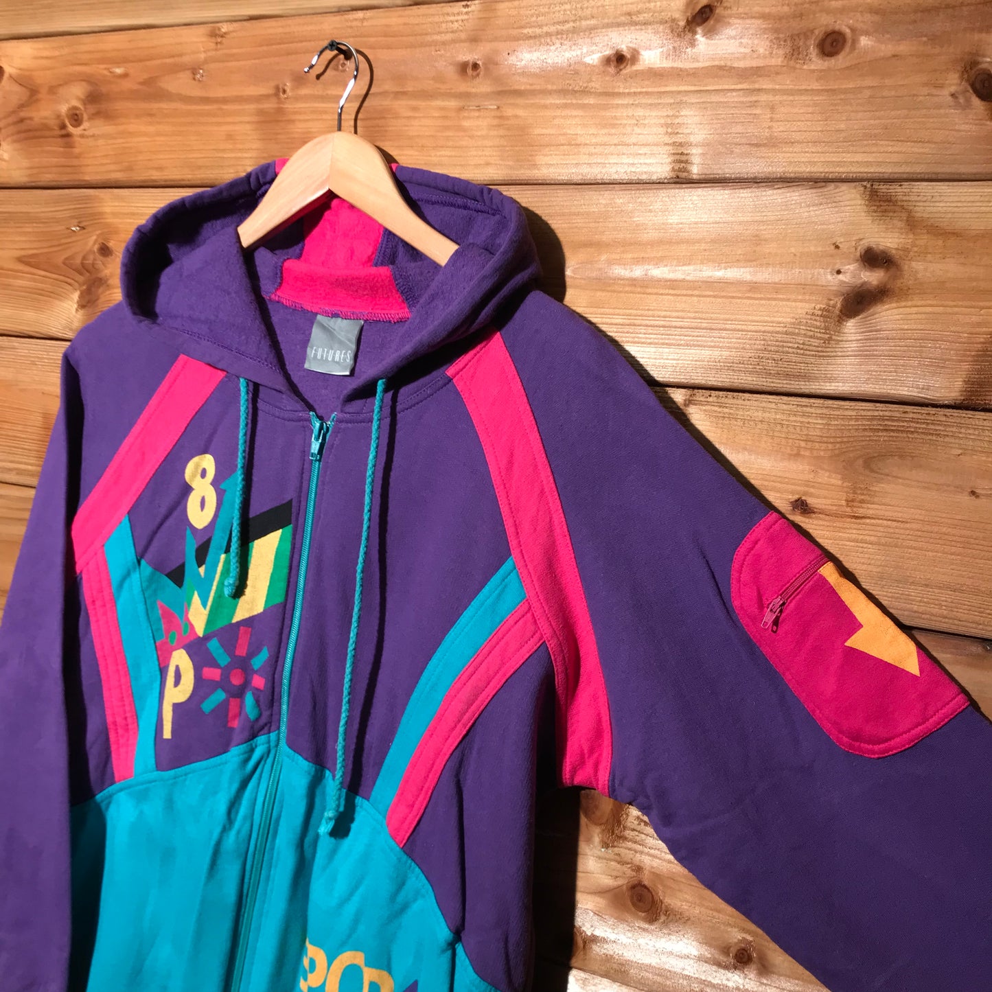 90s Futures Sport Line zip up hoodie