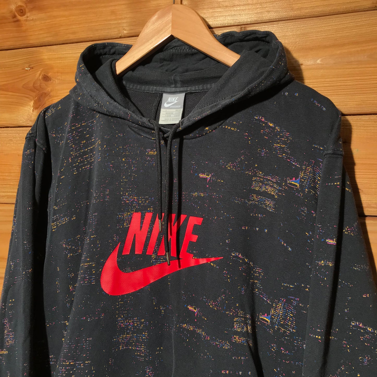 Nike Swoosh and Spellout Digi Camo hoodie