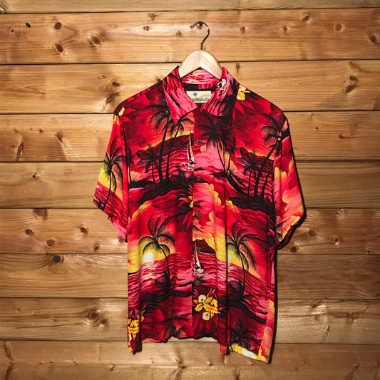 90s Karmakula Hawaiian Rayon shirt