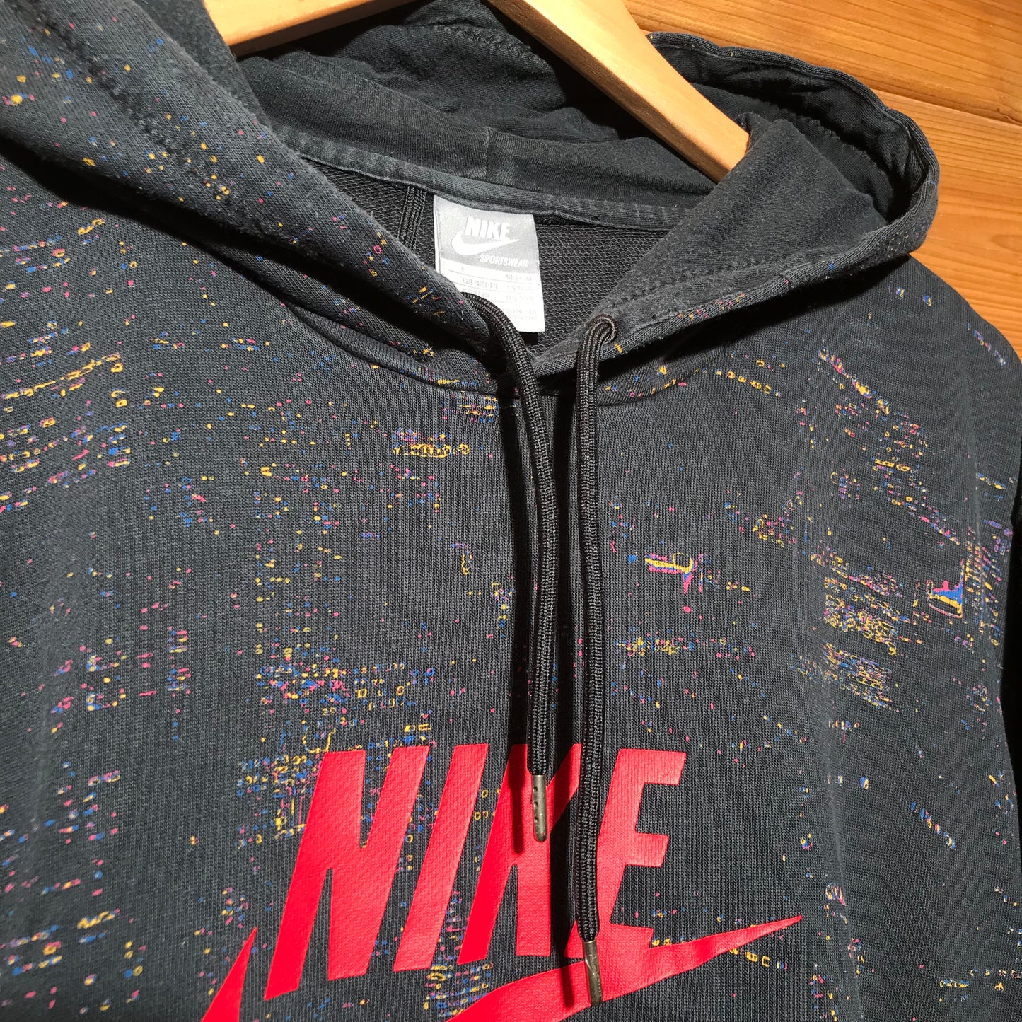 Nike Swoosh and Spellout Digi Camo hoodie