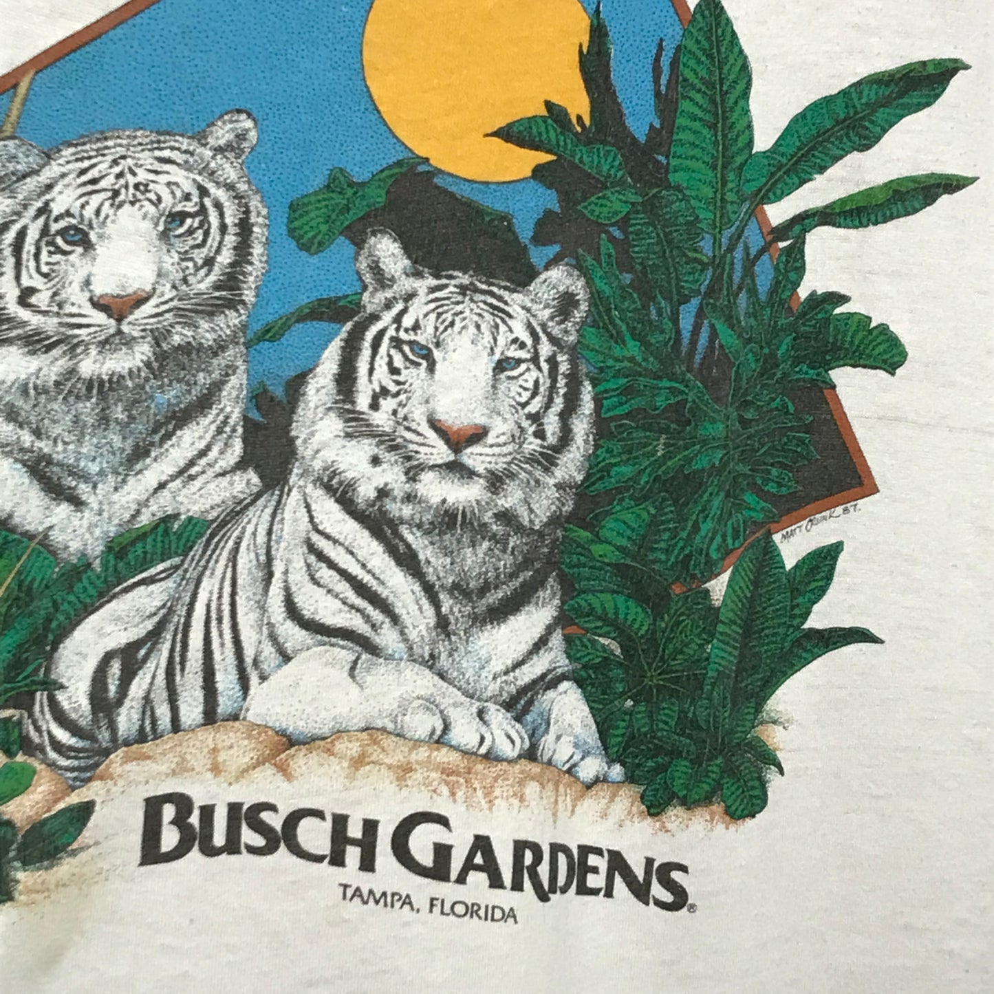 1987 Busch Gardens Extinction Awareness t shirt