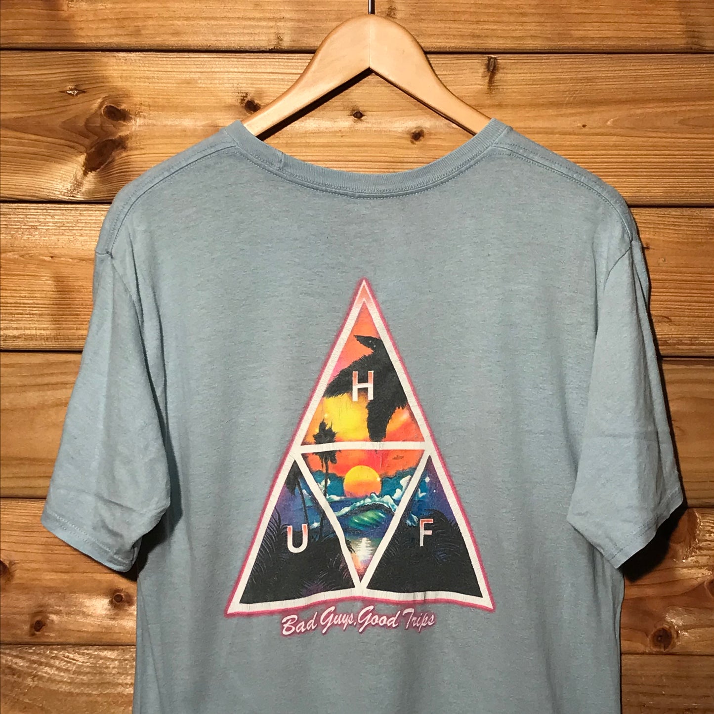 HUF Bad Guys Good Trips Prism t shirt