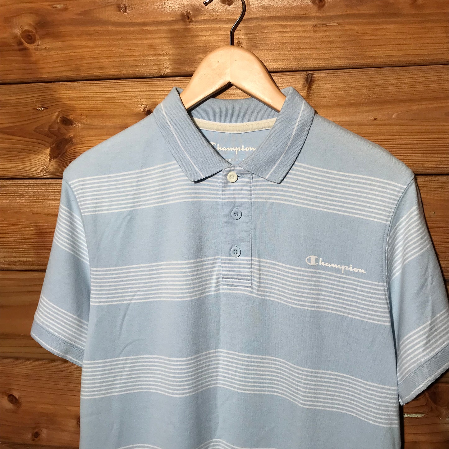 Champion striped polo t shirt