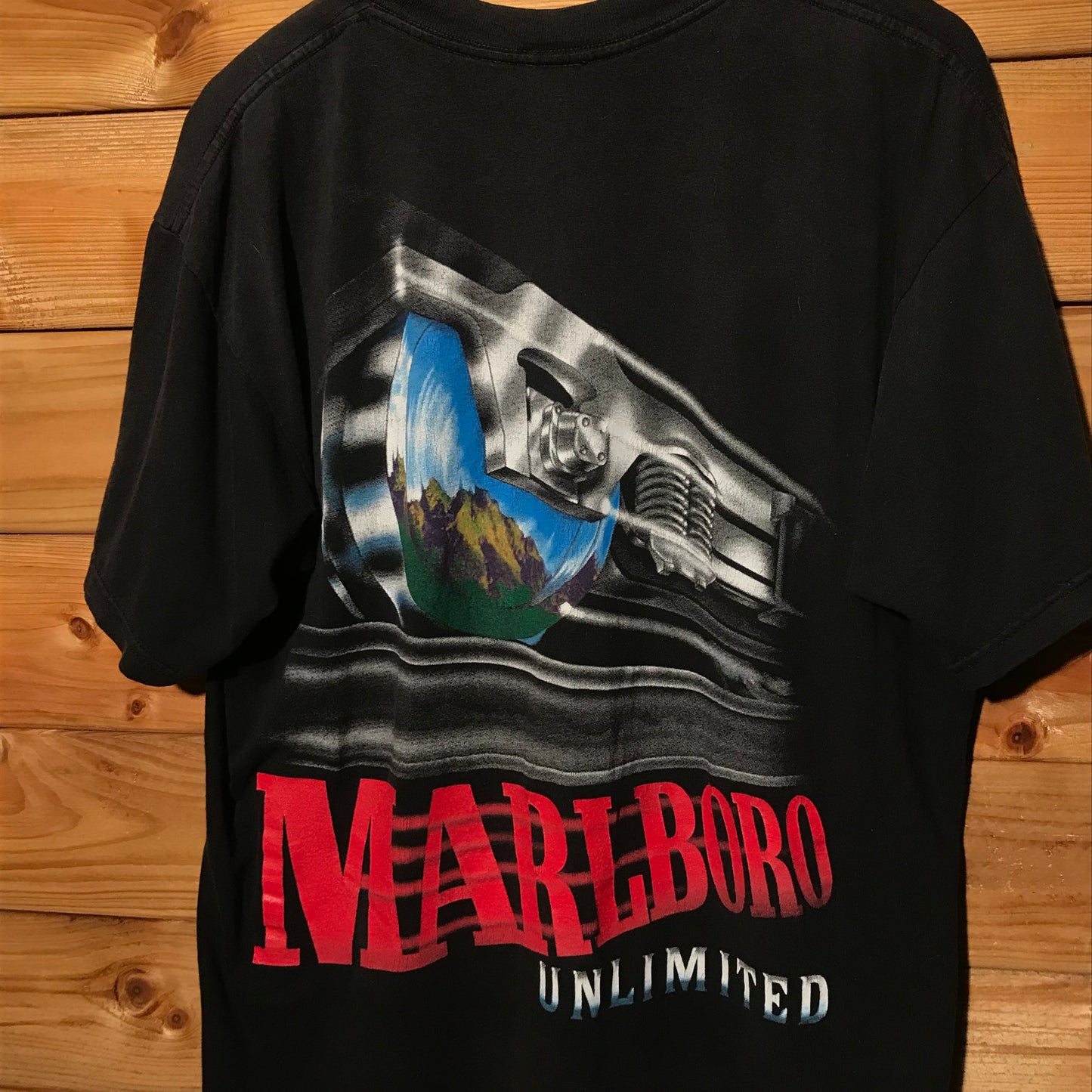 90s Marlboro Unlimited Train Track t shirt