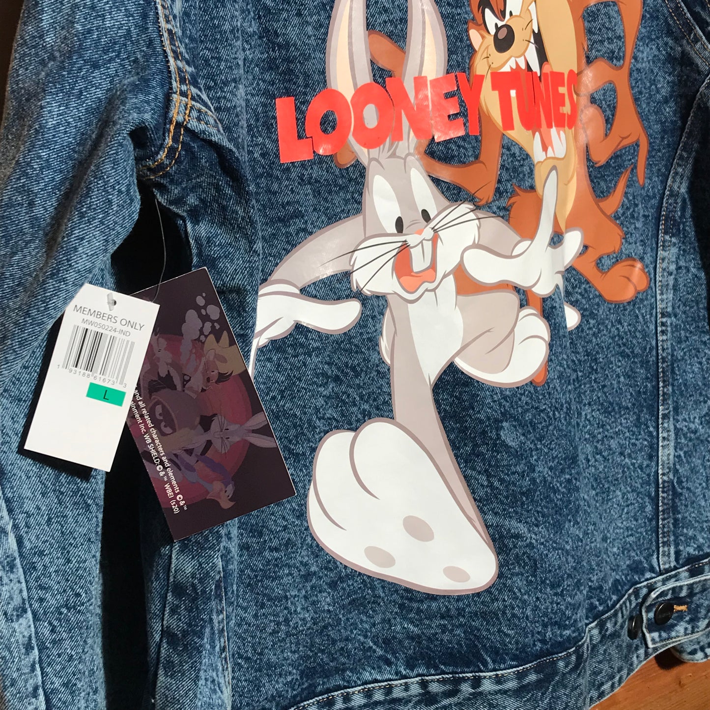 Members Only Looney Tunes denim jacket