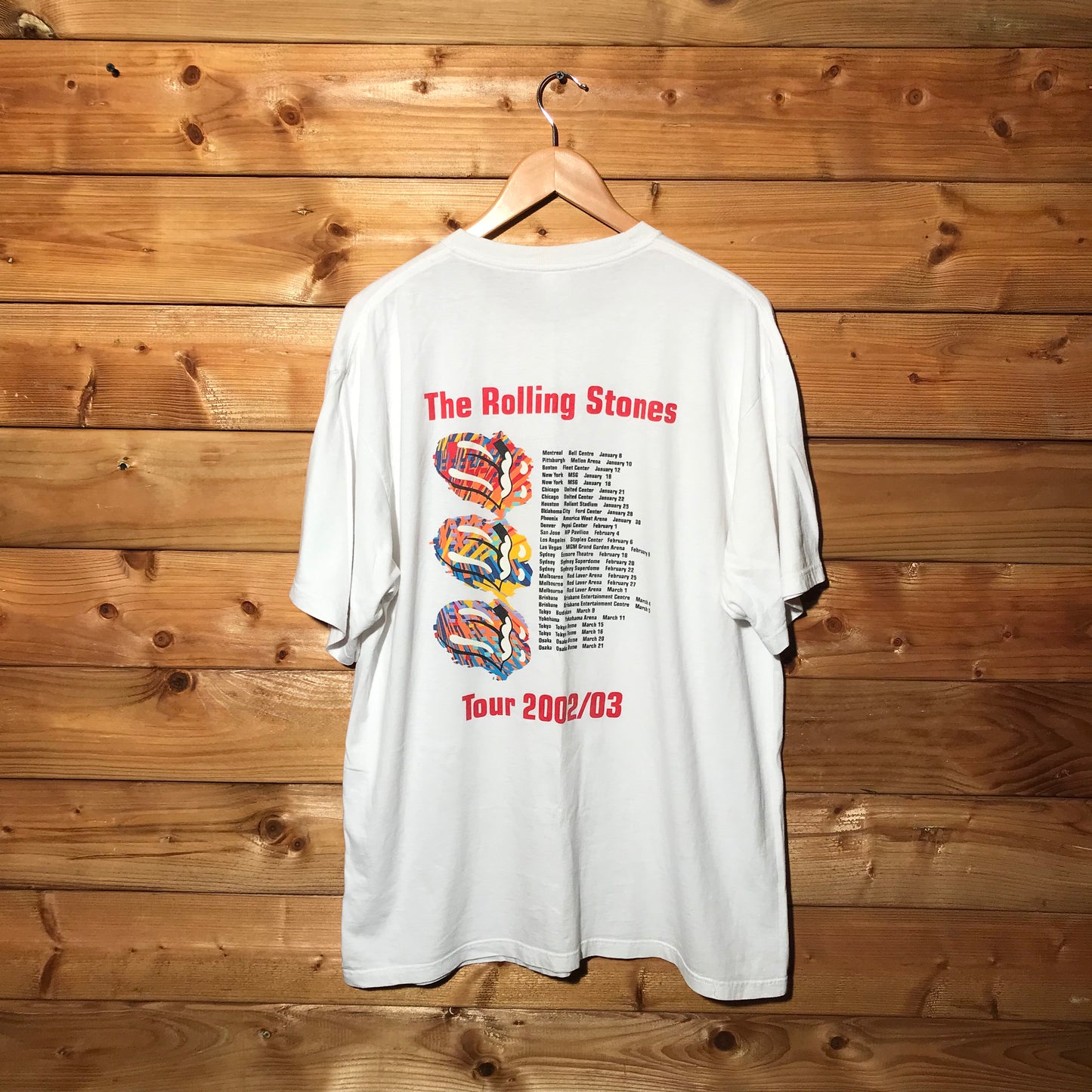 2002 The Rolling Stones tour t shirt