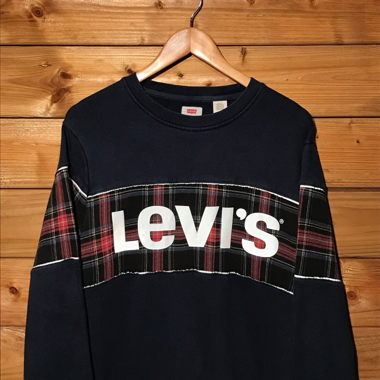 Levis Tartan Spellout sweatshirt