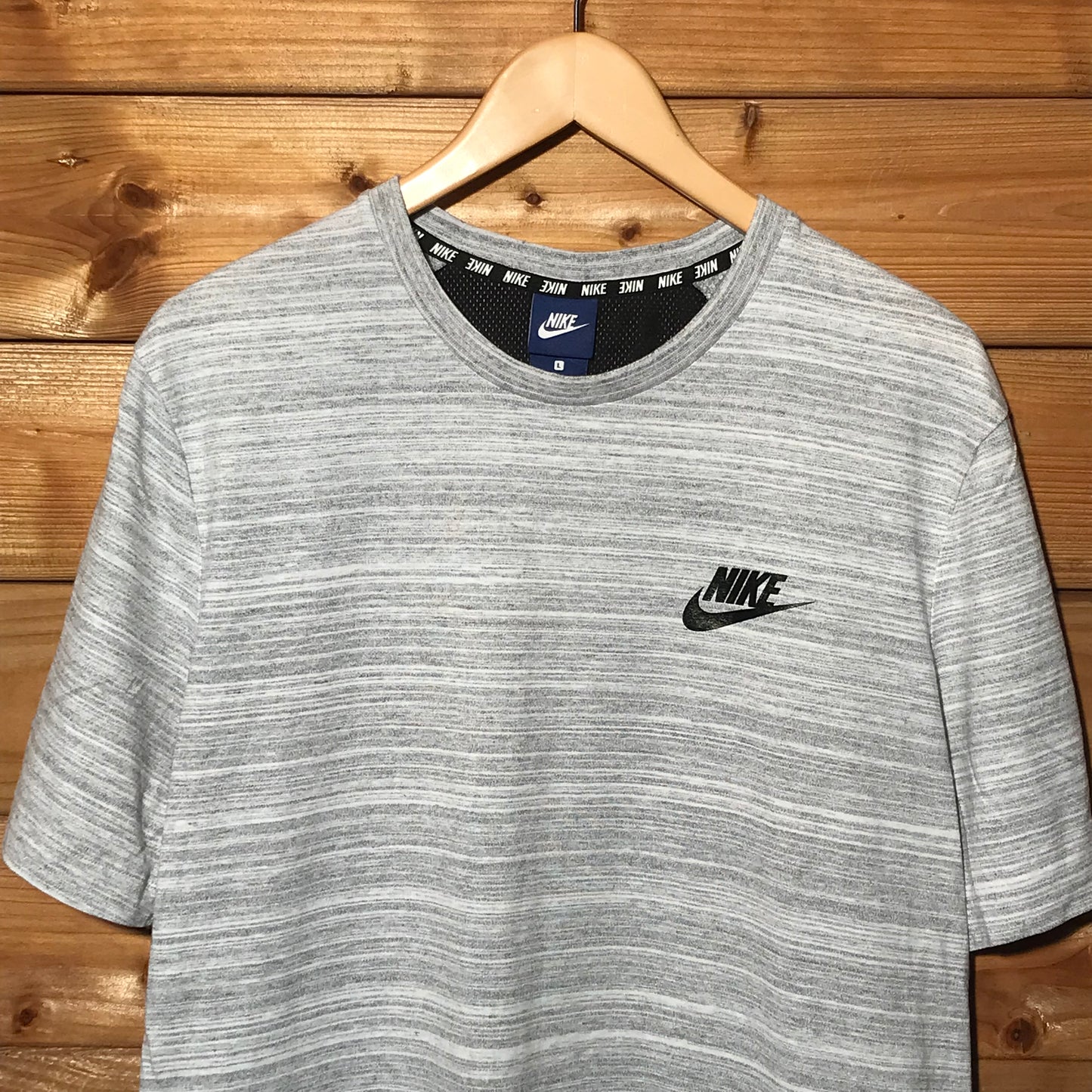 Nike essentials gradient striped t shirt