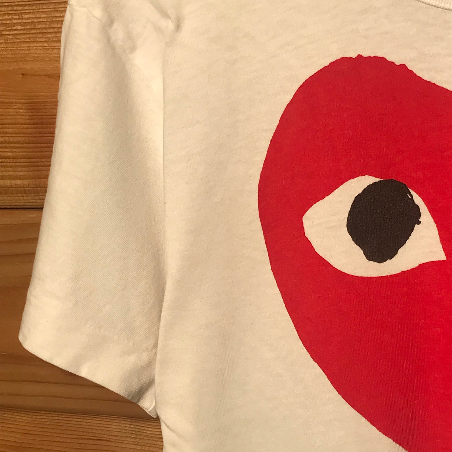 Comme Des Garçons Play Double Heart t shirt