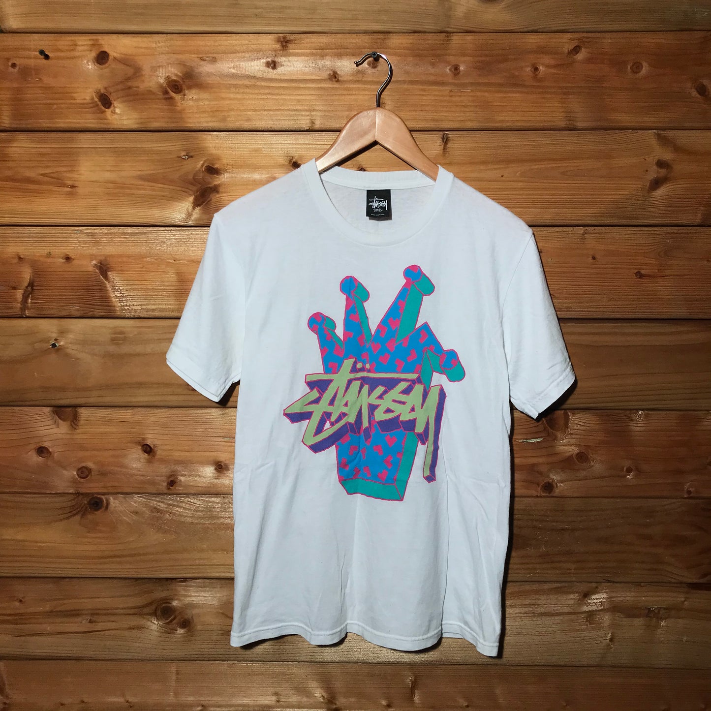 Stüssy Crown and Script logo t shirt