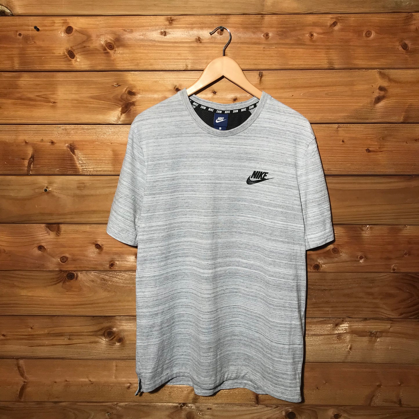 Nike essentials gradient striped t shirt