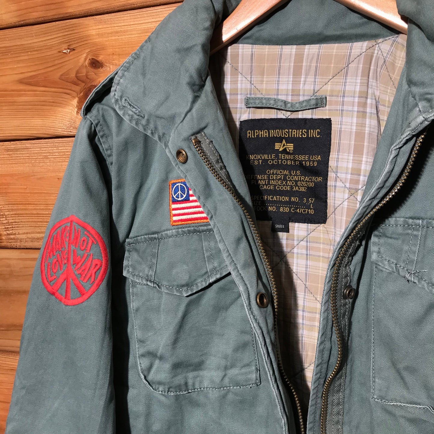 Alpha Industries Love Not War jacket