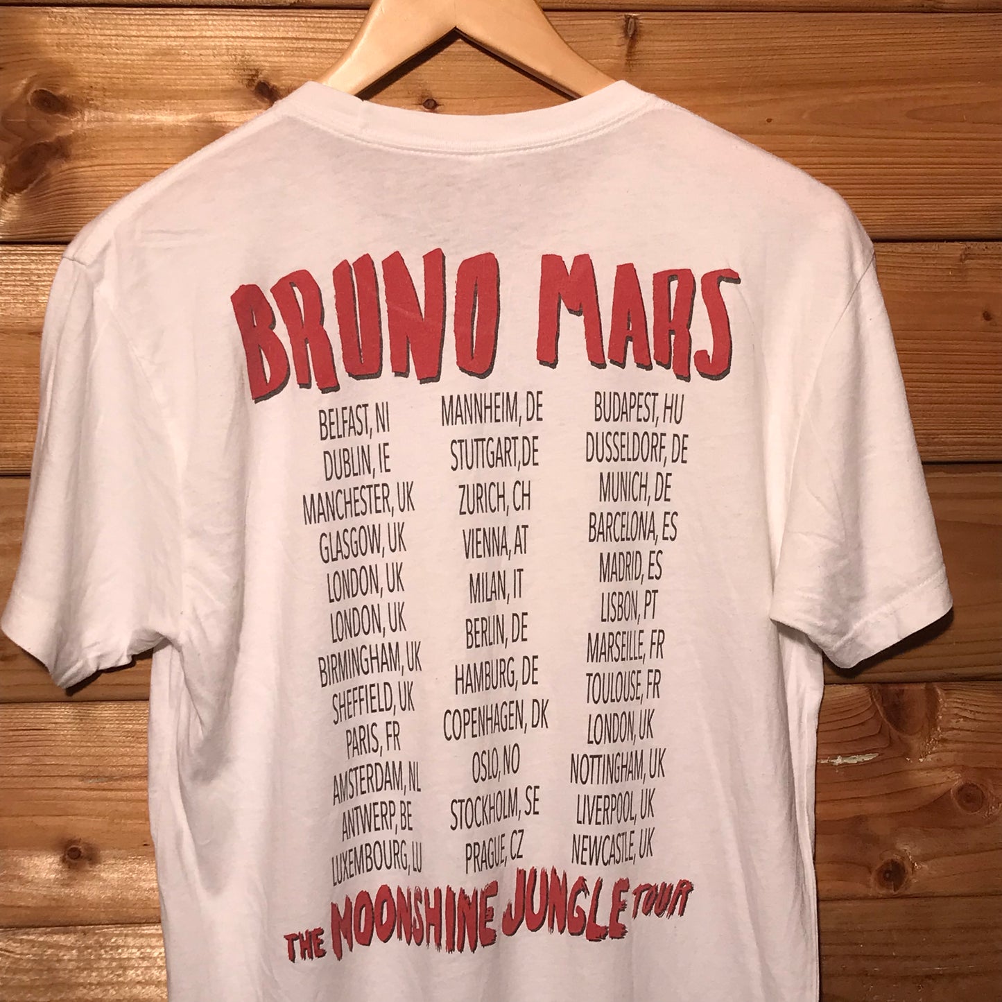 2014 Bruno Mars Moonshine Jungle tour t shirt