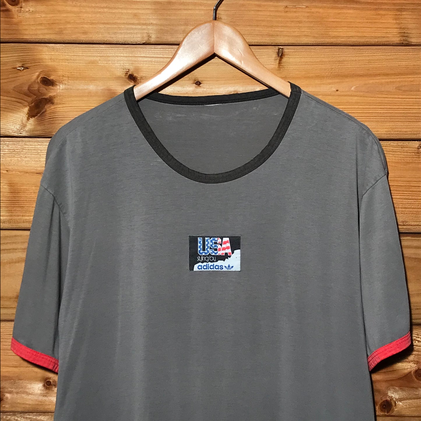 Adidas USA Styling ringer t shirt